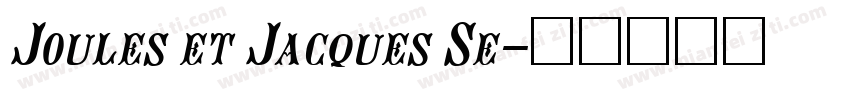 Joules et Jacques Se字体转换